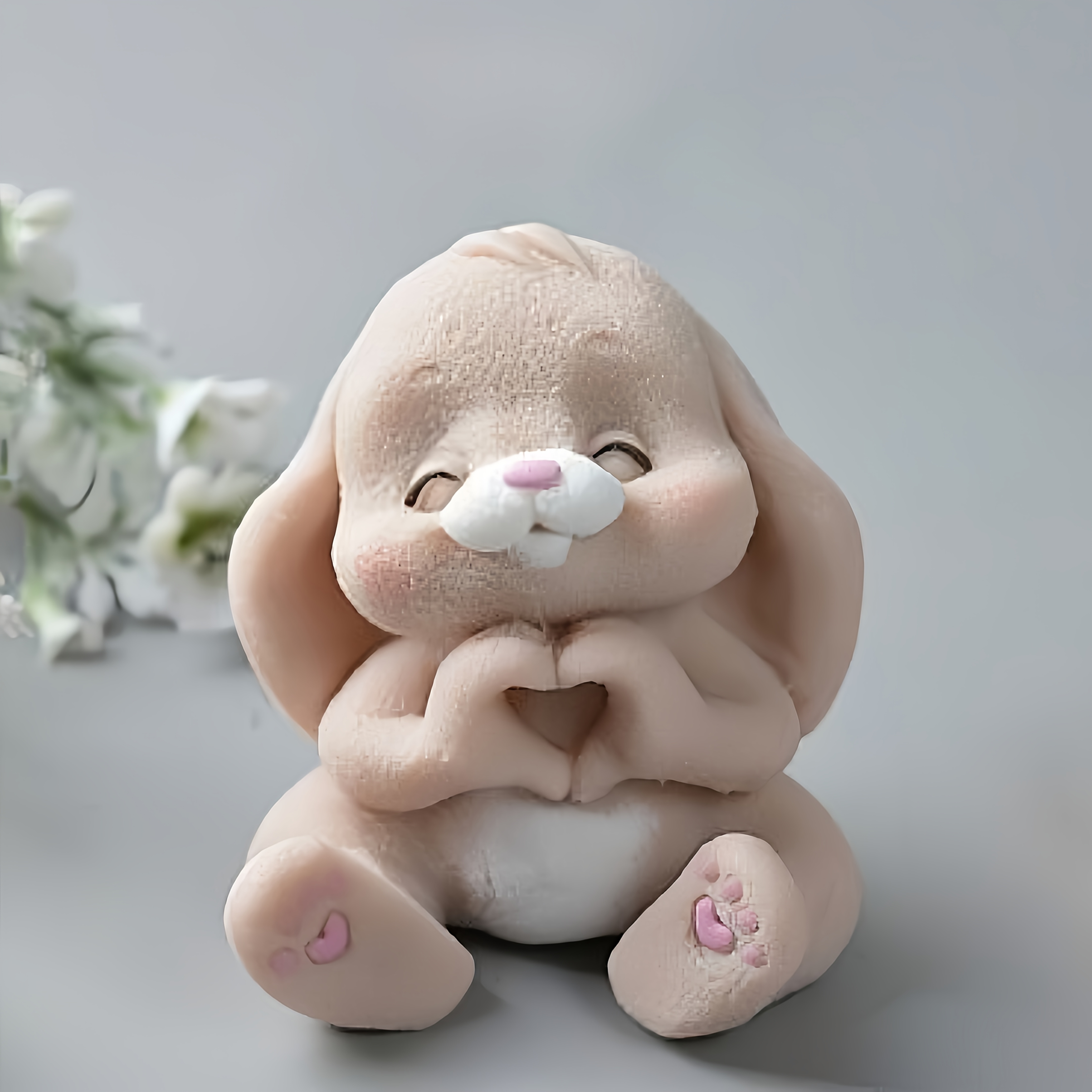 Soap Making Silicone Molds - 1pc Adorable Rabbit Resin Silicone Mold