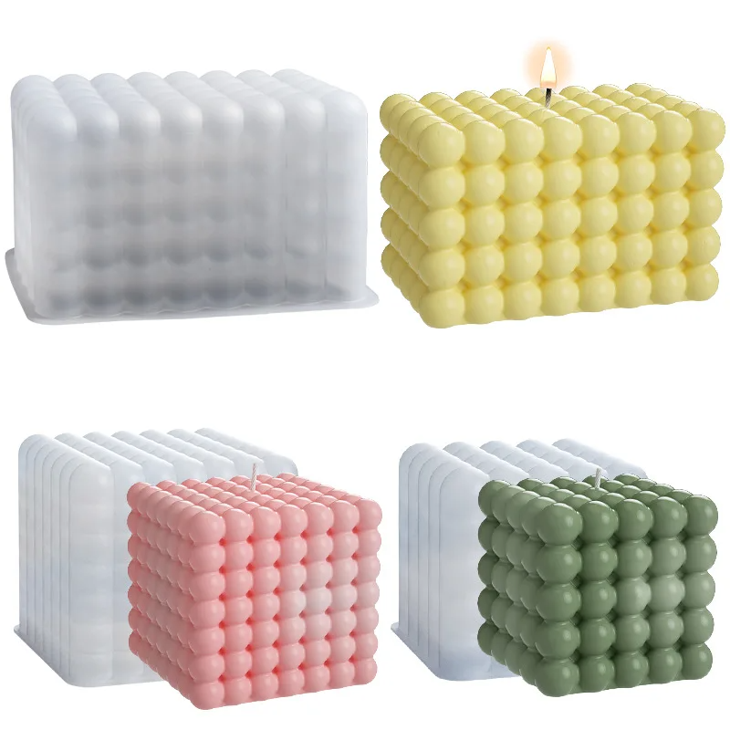 Soap Making Silicone Molds - Large Bubble Cube Candles Silicone Mold