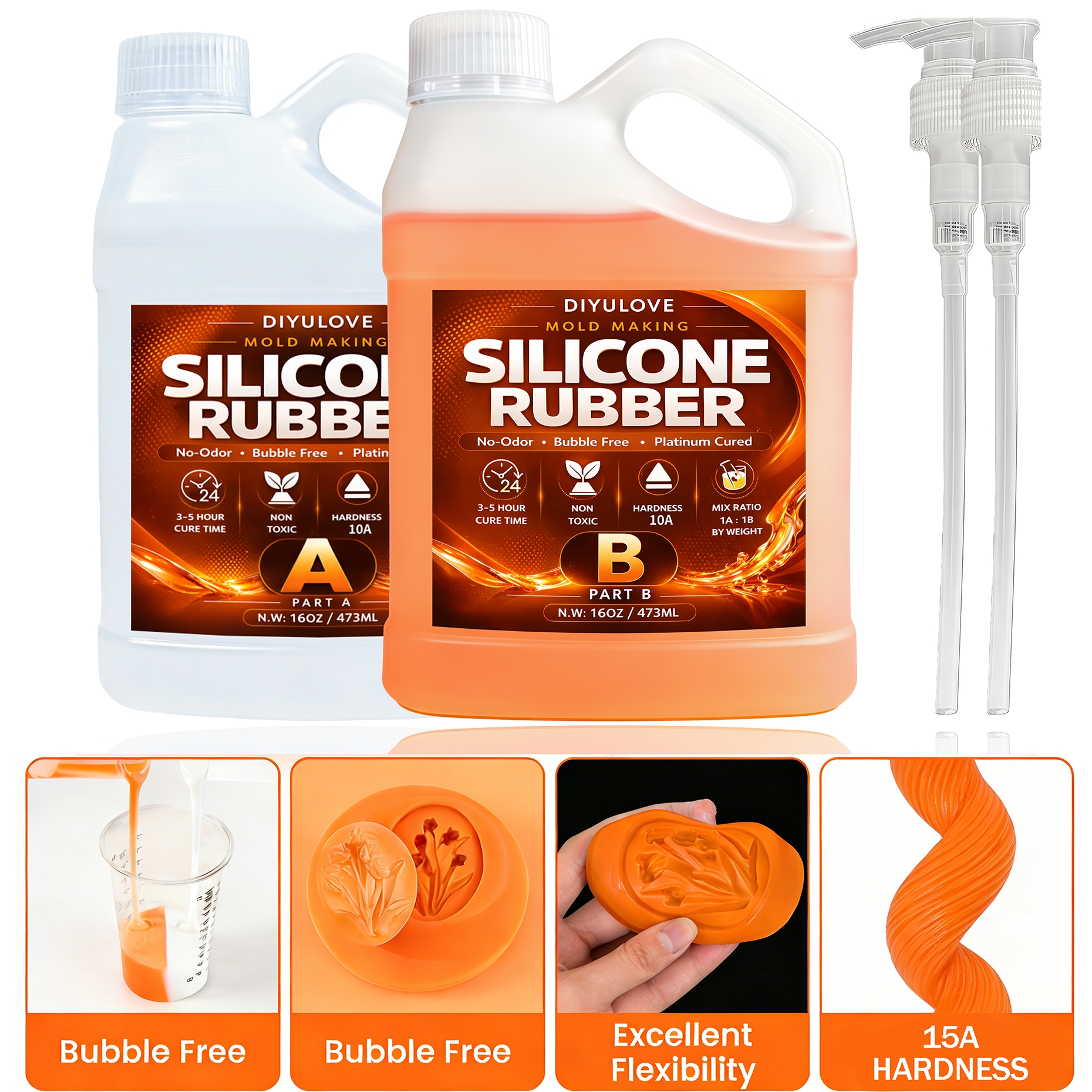 Soap Making Ingredients - Liquid Silicone Rubber Kit,High-Performance Fast Cure