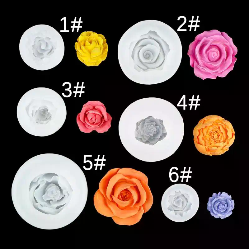 Soap Making Silicone Molds - 3D Rose Flower Silicone Candle Mold