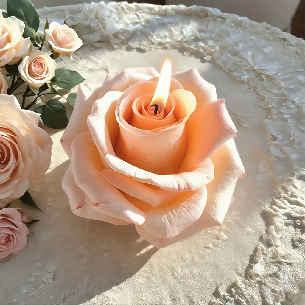 3D Rose Silicone Candle Mold,  - Soap Making Recipes 评论和价格