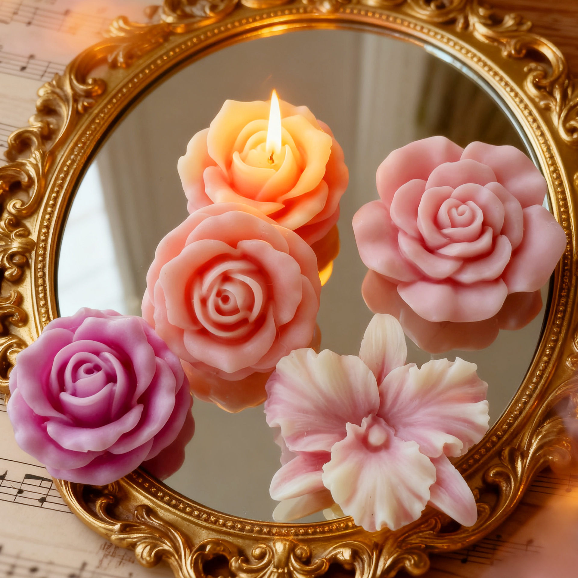 Flower Form Rose Peony Lotus S - Soap Making Recipes 评论和价格