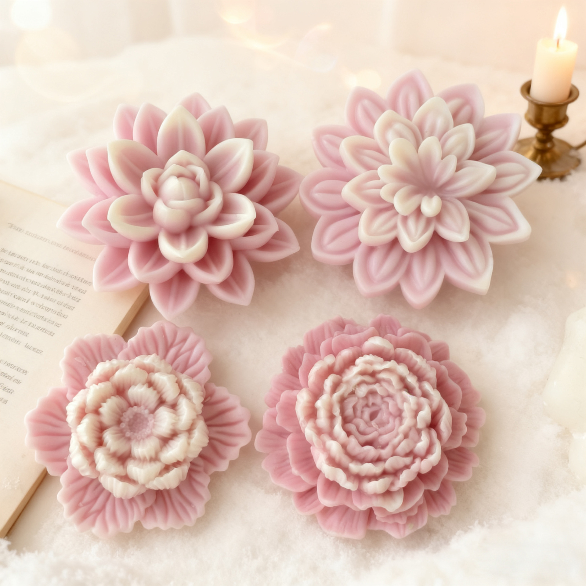Flower Form Rose Peony Lotus S - Soap Making Recipes 评论和价格