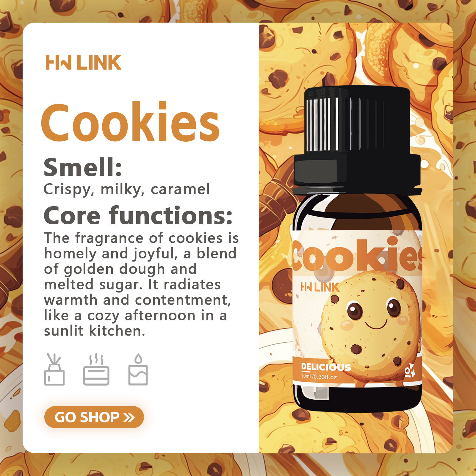 10ml Cookies Essential Oils Pe - Soap Making Ingredients 评论和价格
