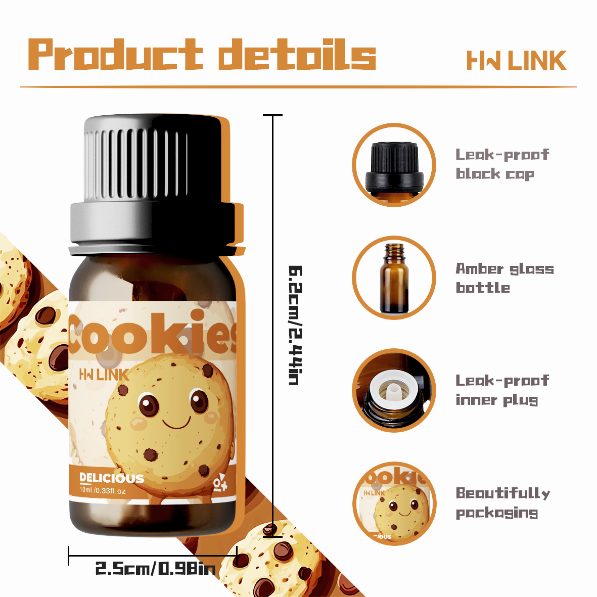 10ml Cookies Essential Oils Pe - Soap Making Ingredients 评论和价格