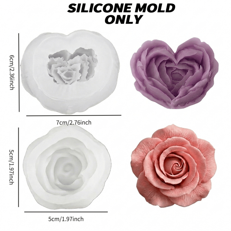 Two-piece silicone mold set ，  - Soap Making Recipes 评论和价格