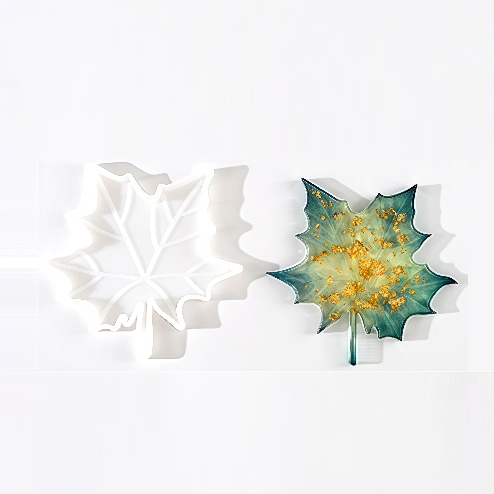 1PC Maple Leaf shaped Silicone - Soap Making Silicone Molds 评论和价格