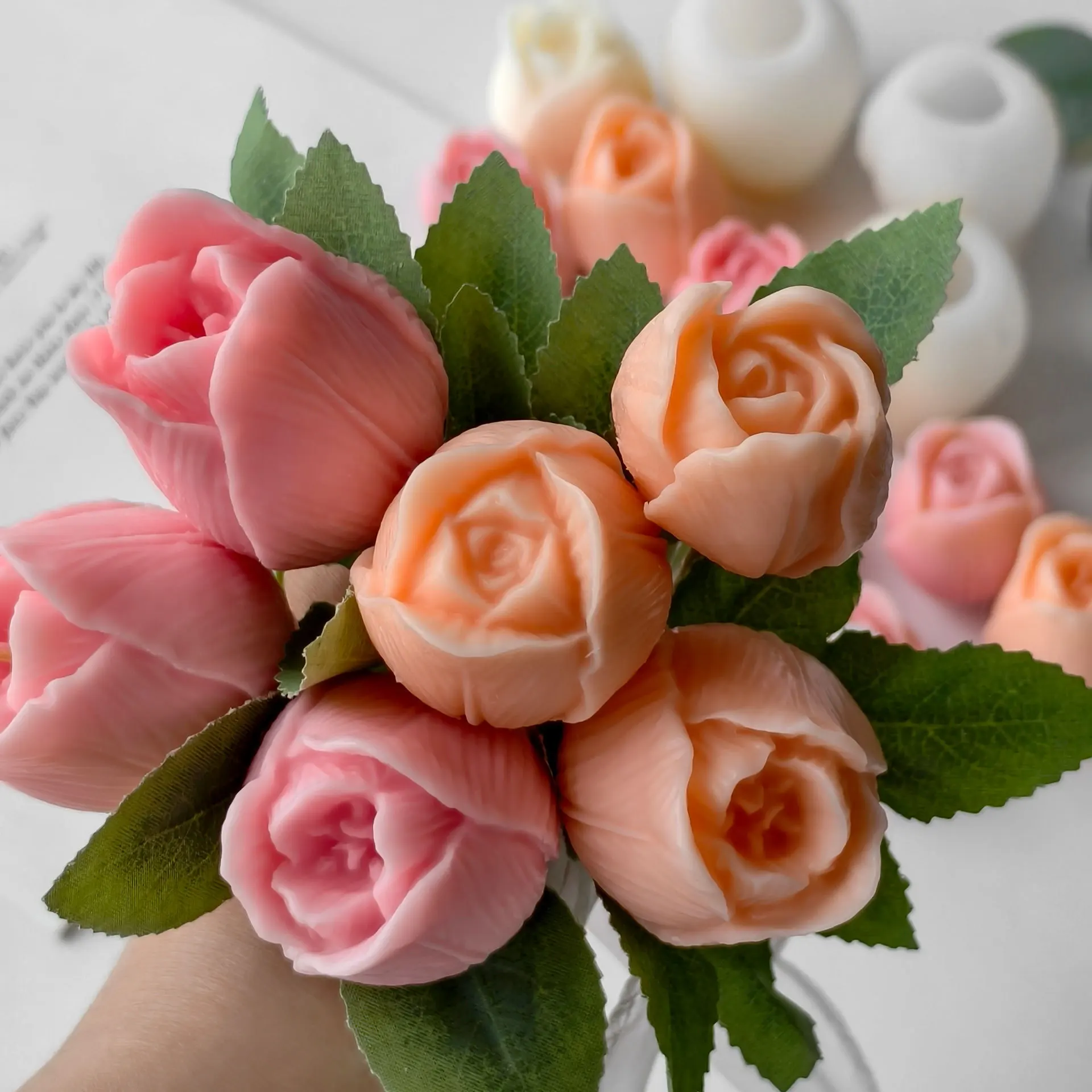 New Tulip Aroma Candle Silicon - Soap Making Recipes 评论和价格