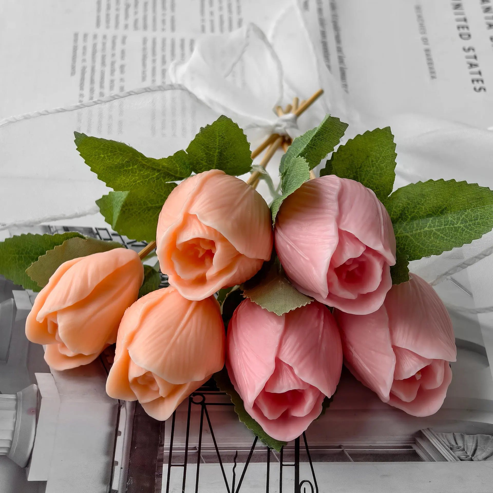 New Tulip Aroma Candle Silicon - Soap Making Recipes 评论和价格