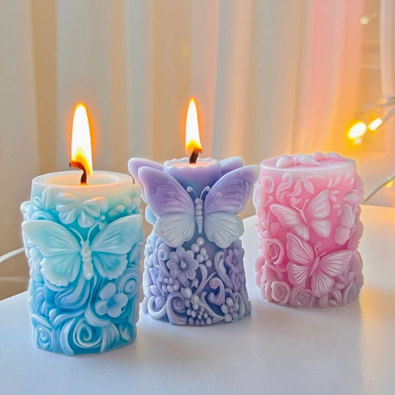 3D Butterfly Flowers Relief Cy - Soap Making Recipes 评论和价格