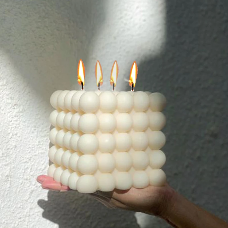 Large Bubble Cube Candles Sili - Soap Making Silicone Molds 评论和价格
