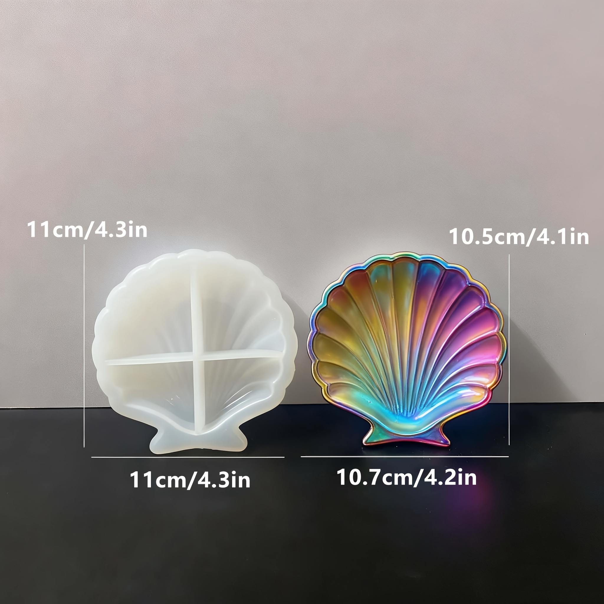 1 piece of silicone shell resi - Soap Making Silicone Molds 评论和价格