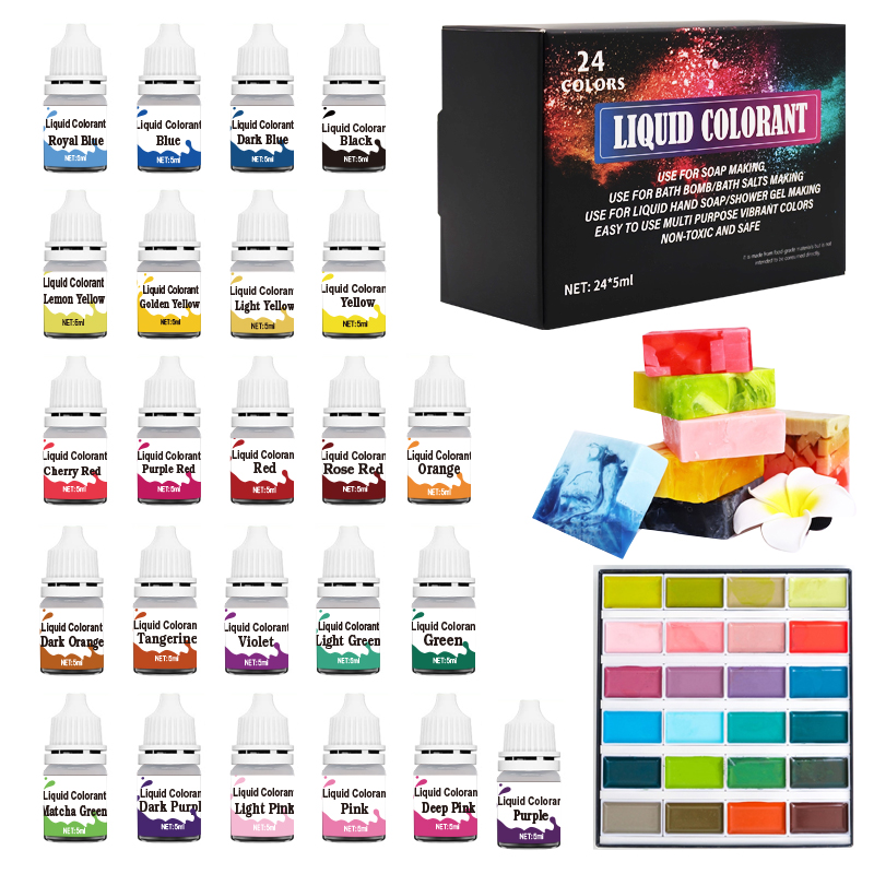 24-color bath ball soap dye –  - Soap Making Ingredients 评论和价格