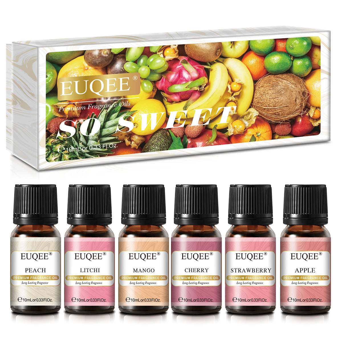EUQEE 6pcs Fragrance Oils Set  - Soap Making Ingredients 评论和价格
