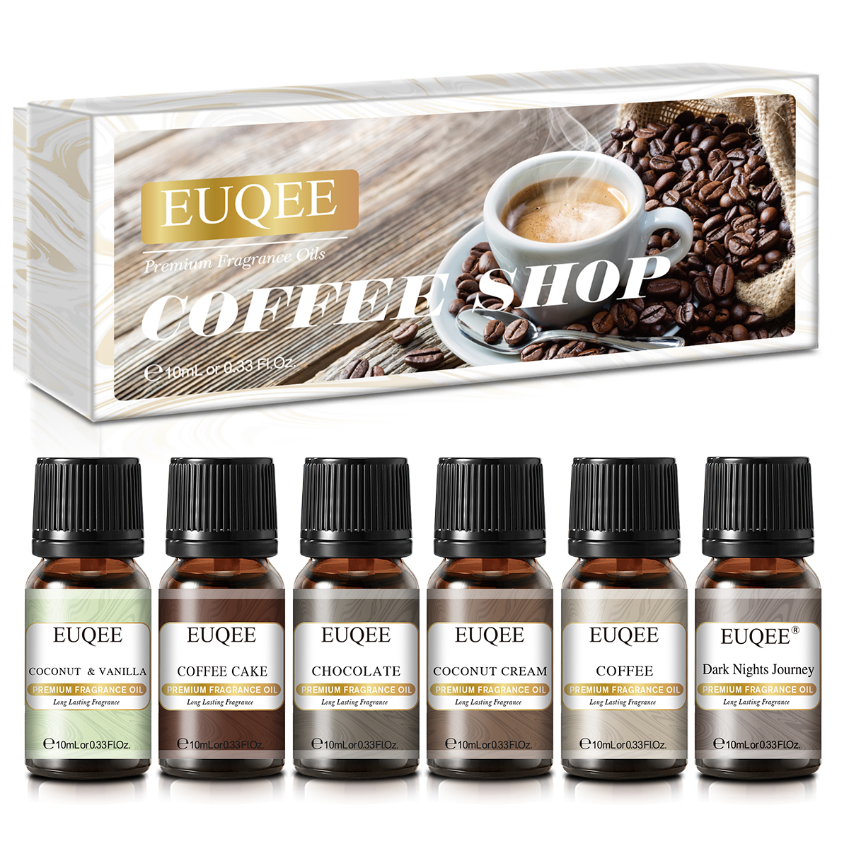 EUQEE 6pcs Fragrance Oils Set  - Soap Making Ingredients 评论和价格