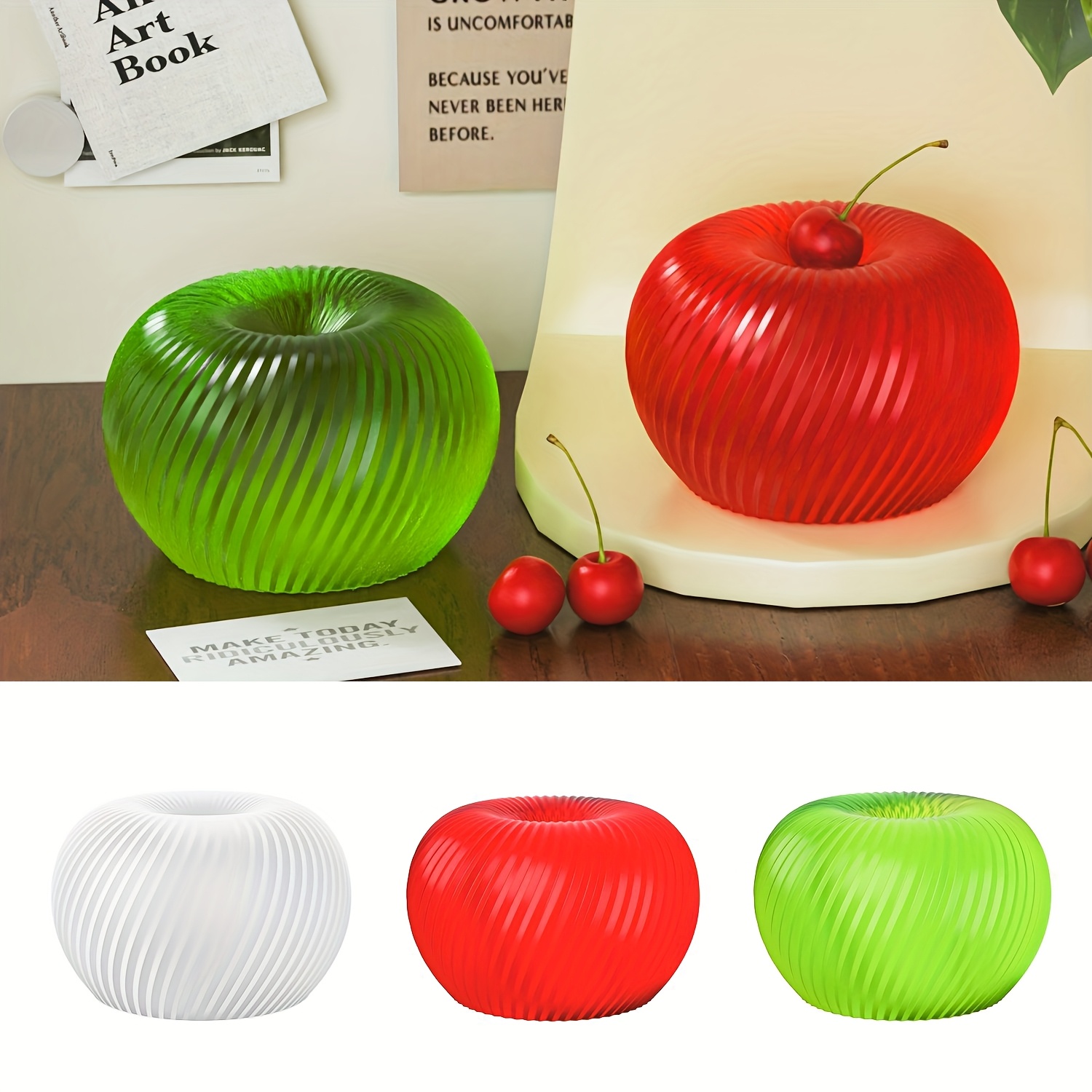 A trendy red apple silicone mo - Soap Making Workshop 评论和价格