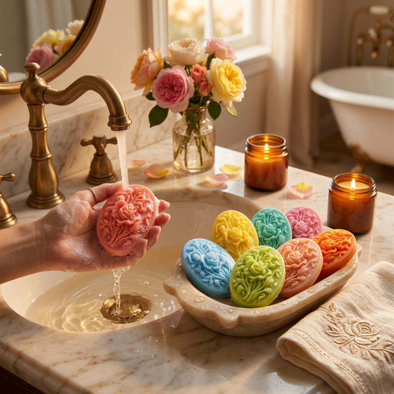 4 Silicone mold with flower sh - Soap Making Workshop 评论和价格