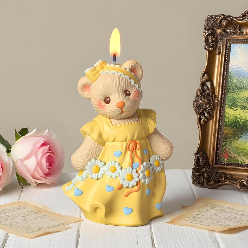 3D Cute Bear Resin Mold For Ca - Soap Making Silicone Molds 评论和价格