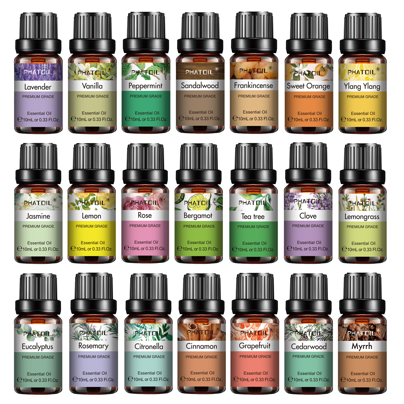 PHATOIL 10ml Essential Oils Pu - Soap Making Ingredients 评论和价格